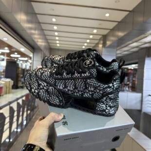 欧洲站轻奢潮牌设计厚底增高休闲鞋百搭运动鞋潮流简约低帮男鞋