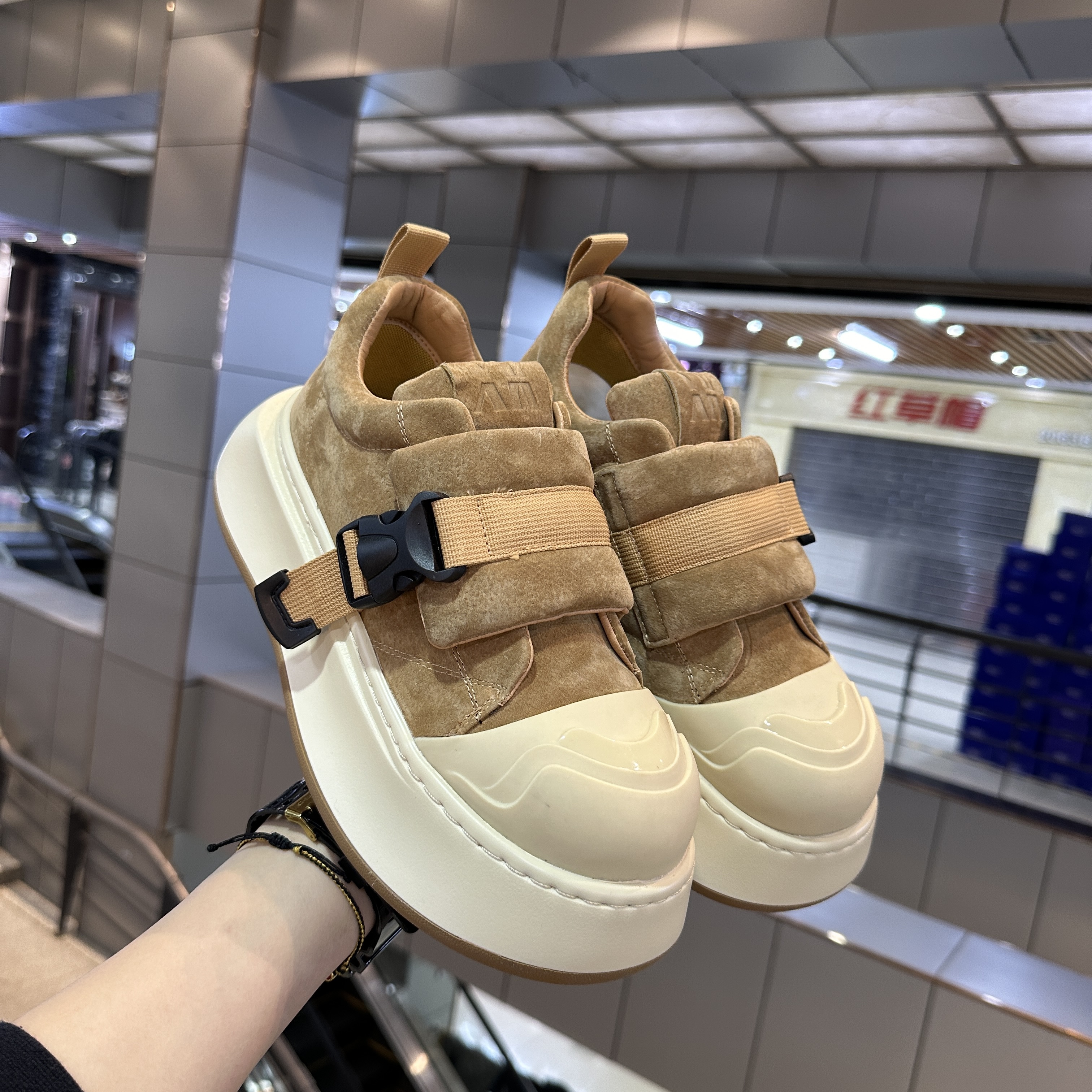 网红丑萌大头外增高男老爹鞋保暖