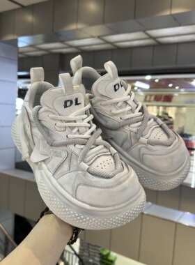 黑武士丑萌大头老爹鞋男个性网红炸街擦色复古外增高休闲面包棉鞋