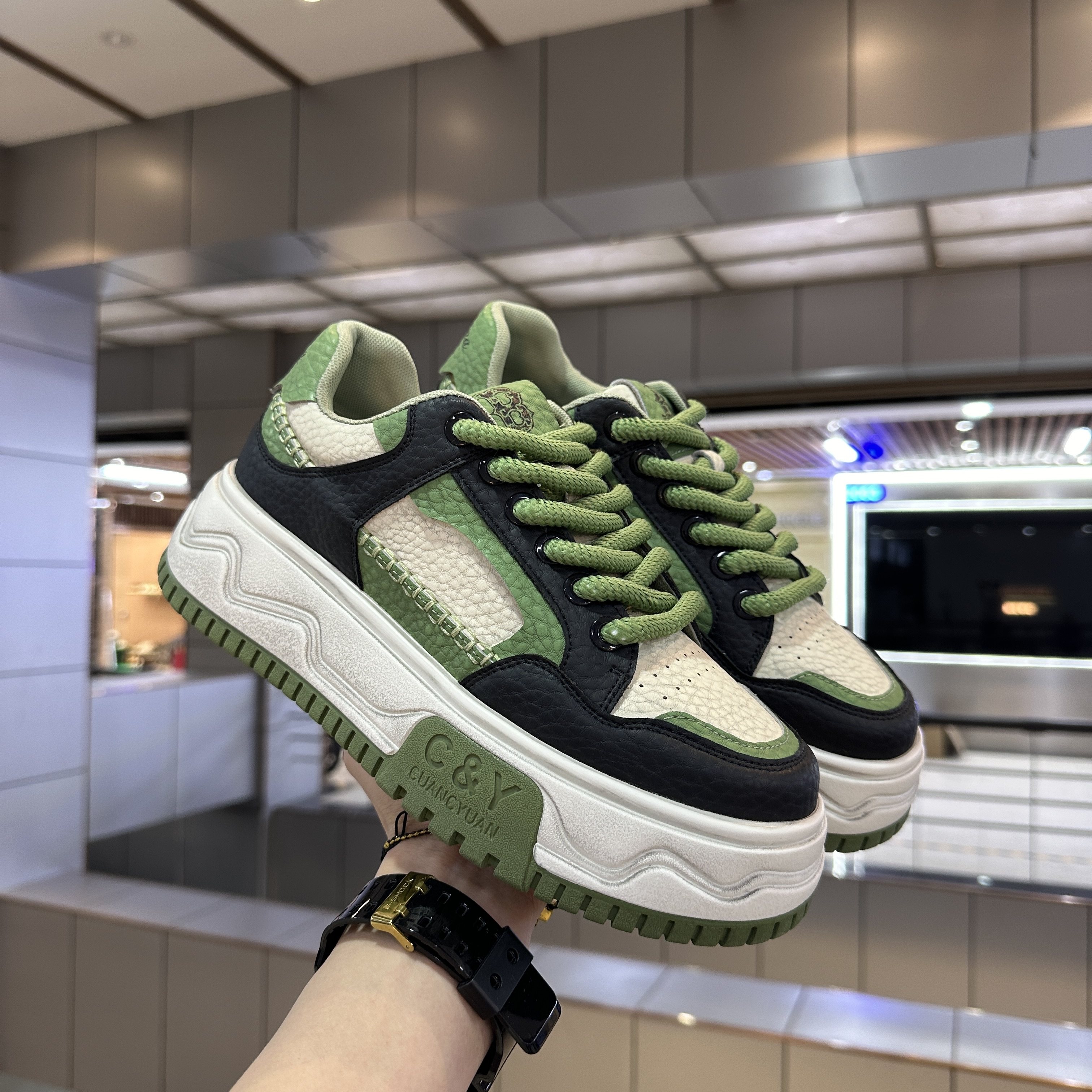 帅气网红潮牌男士拼色厚底板鞋外增高休闲老爹鞋青年炫彩运动鞋子,流行男鞋,休闲板鞋,淘宝优惠券,粉丝福利购,淘宝优惠卷