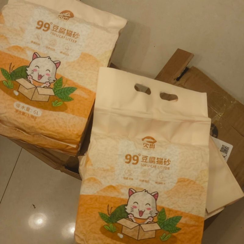 贝田猫砂豆腐砂结团混合砂膨润土绿茶奶香味猫咪用品