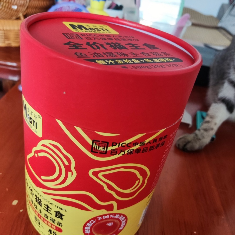 麦斯蒂鱼油爆珠全价主食猫条桶装成幼猫咪零食罐头主粮粮包
