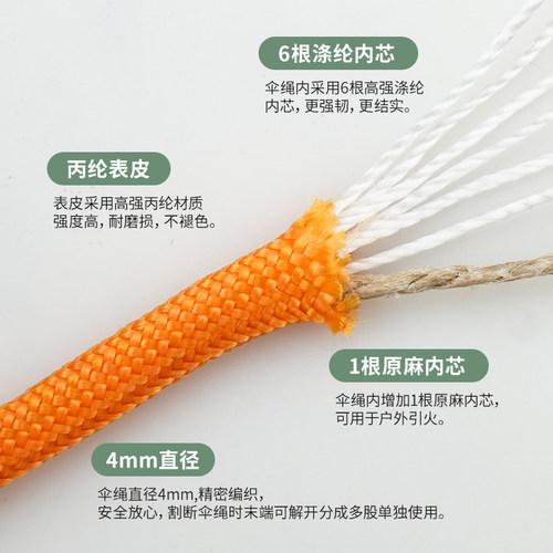 PSKOOK户外多功能伞绳