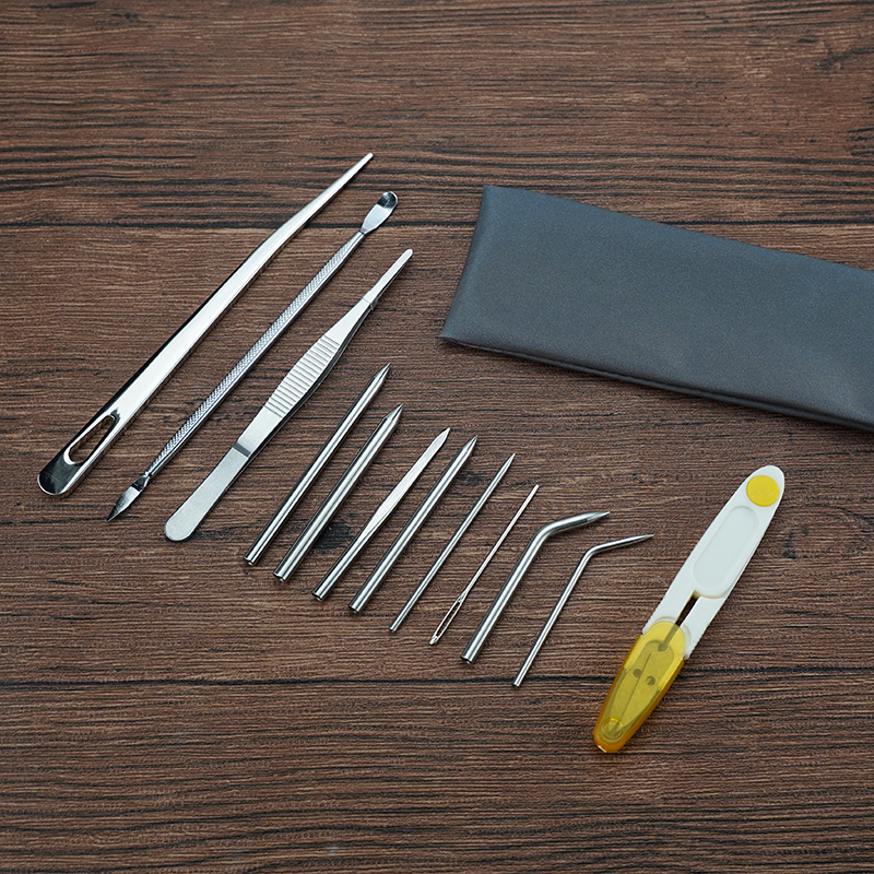 不锈钢伞绳针套装锌合金编藤撬刀DIY手链编织工具伞绳编织针