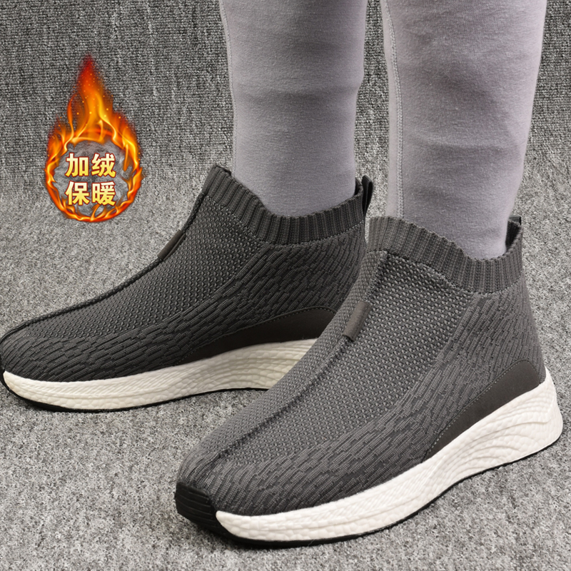 冬季新款加绒加厚保暖僧鞋棉鞋