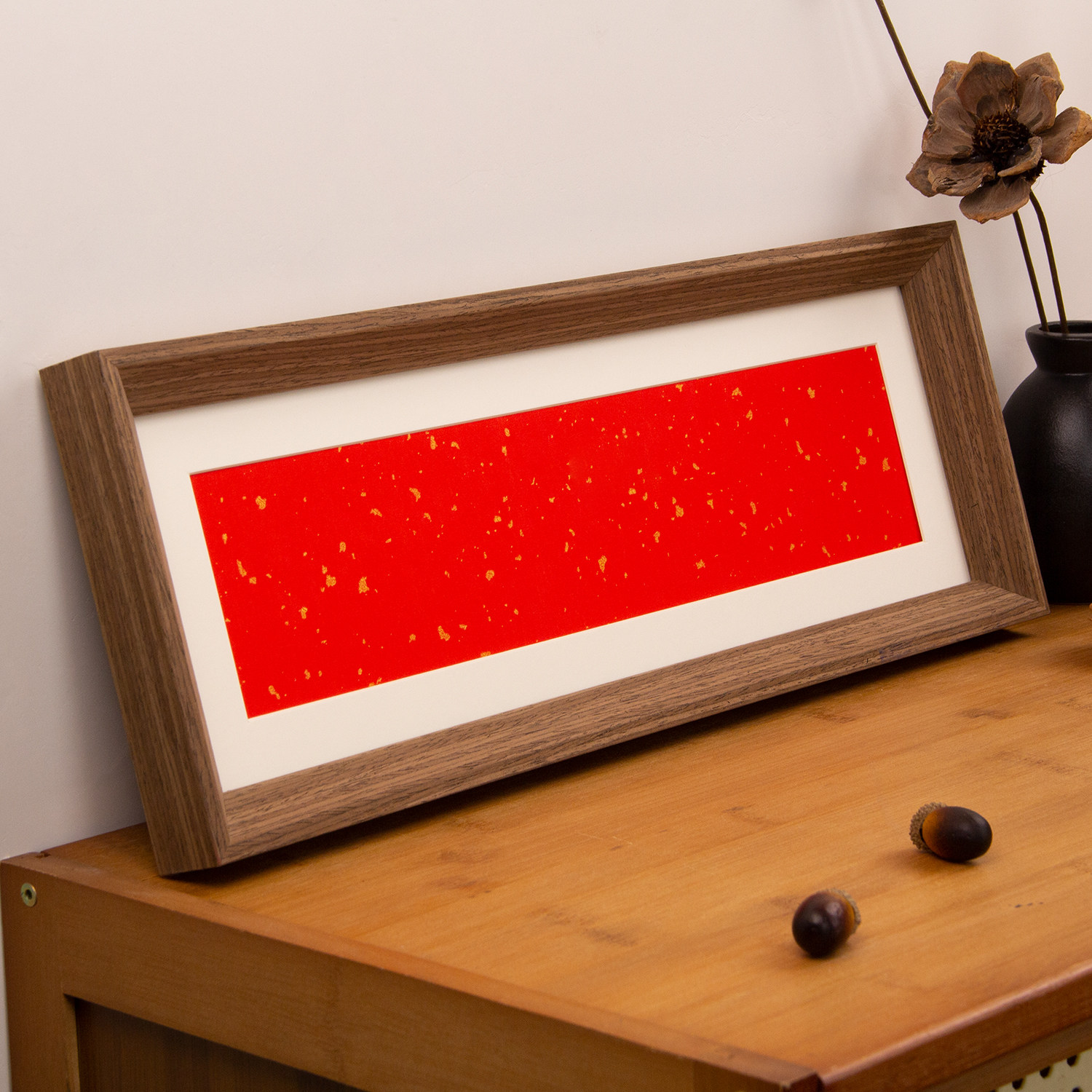 洒金红纸空白相框自己手写diy作品横框字画摆件桌面创意书法摆台,家居饰品,书法,淘宝优惠券,粉丝福利购,淘宝优惠卷