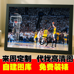 哈利伯顿绝杀雷霆篮球海报壁纸总决赛生日礼物纪念品墙贴装饰框