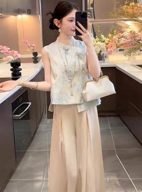 上衣温婉9767新出货新款轻奢韩风中中式提花半身裙一整套chic套装