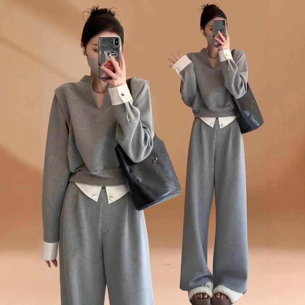 高腰小潮女时尚秋季裤子上