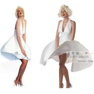 圣诞节服装cosplay服装成人玛丽莲梦露连衣裙装化妆舞会梦露裙子