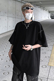 240克重磅美式高街珋钉短袖T恤男针织衫半袖体恤上衣-H86045-P68，男装T恤，电商B289