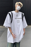 小众先锋未来感垫肩T恤男解构拼接设计感上衣廓形短袖-H86052-P68，男装T恤，电商B289