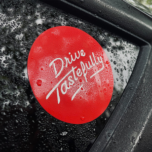 Drive Tastefully有品位地驾驶人生情怀经典老车窗电动摩托贴纸