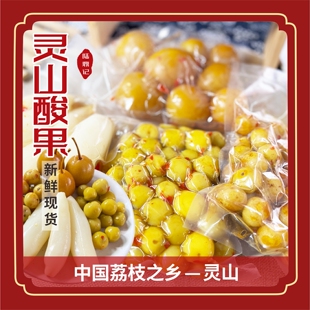 广西灵山特产开胃小吃李子沙梨牛柑子酸萝卜特色腌制酸果孕妇零食