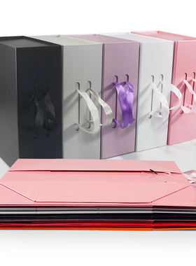 包邮大号折叠礼物包装盒方形衣服背包通硬纸盒精美特种纸鞋子礼盒