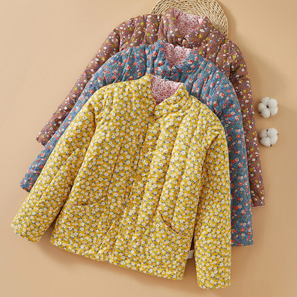 成人棉花手工棉袄中老年居家女士保暖服冬季内穿加厚棉衣棉外套