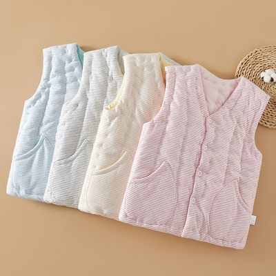 女士手工纯棉花加厚保暖马甲坎肩