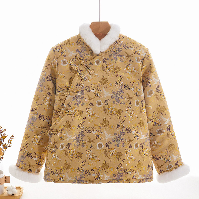 唐装立领棉花棉袄时髦棉服上衣