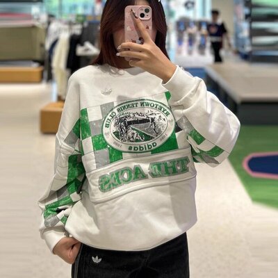 阿迪达斯25秋冬休闲时尚潮流男女圆领卫衣KG3146 KG3145 KG3144