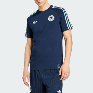adidas/阿迪达斯三叶草男2026夏运动短袖足球训练圆领半袖JZ9342