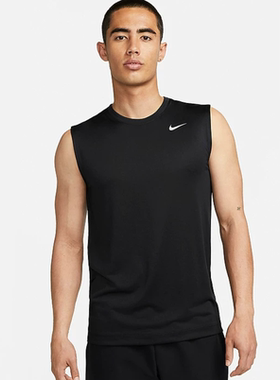 Nike/耐克正品DRI-FIT男士无袖背心训练透气运动T恤衫DX0992-010