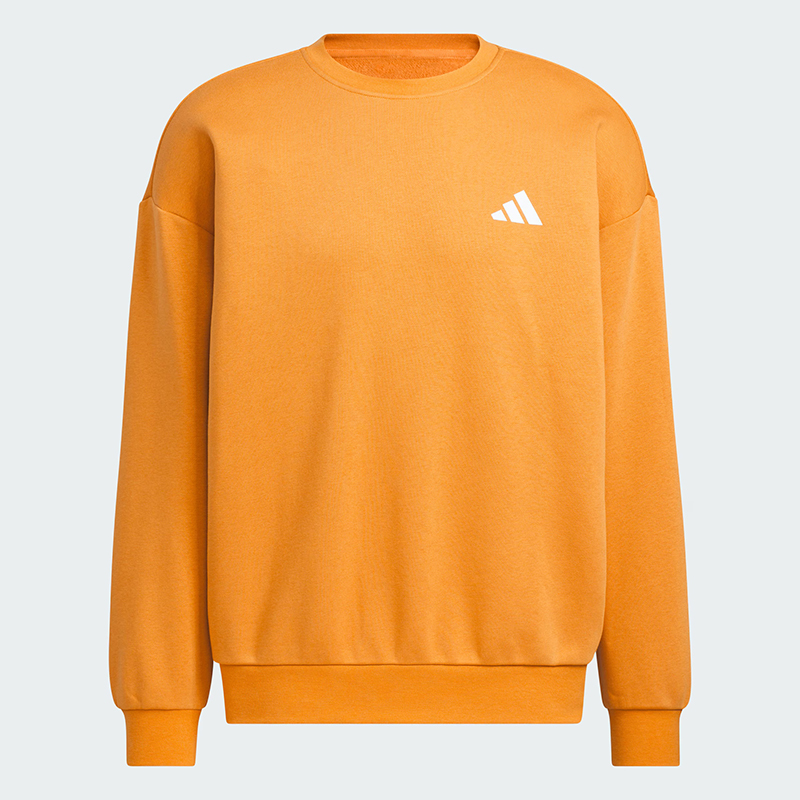 阿迪达斯三叶草男女款秋冬印花加绒保暖休闲套头衫卫衣KF5248