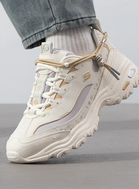 斯凯奇2025春季新款男厚底增高老爹鞋复古潮流熊猫鞋802024-NTGD