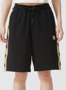 MLB短裤男女情侣25新款串标运动透气复古透气针织短裤3ASPM0353