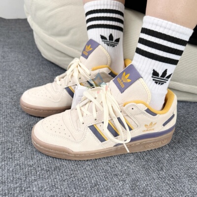 阿迪达斯Adidas三叶草男女FORUM LOW休闲篮球风板鞋运动鞋JQ2655
