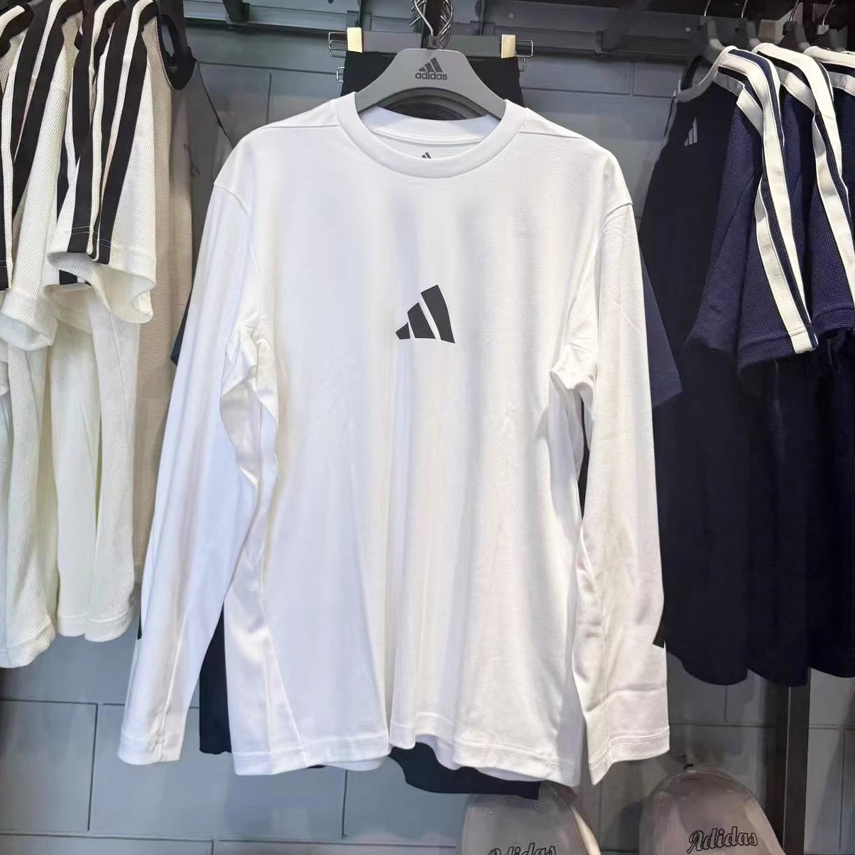 阿迪达斯25秋季新款男女圆领纯棉长袖T恤KE4902 KE4903 KE4907