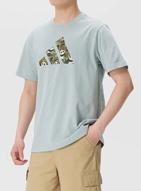 阿迪达斯26款男子M PANDA C CAM T短袖T恤KB4848 KB4849 KB4850