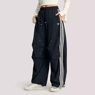 阿迪达斯三叶草女子P PANT梭织宽松运动休闲长裤KS2865 KS2866