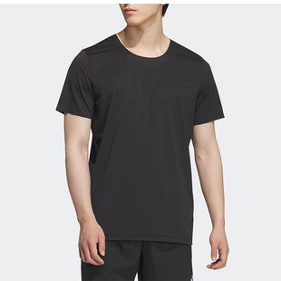 KH3752 KH3751 阿迪达斯男子暗花压胶马拉松跑步速干短袖 T恤