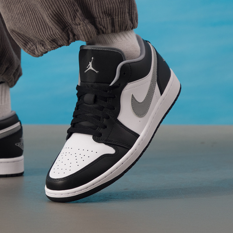 Nike男士鞋Jordan 1 low篮球鞋AJ1影子灰防滑休闲板鞋553558-040