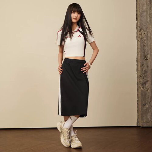 阿迪达斯半身裙女2026夏季新款裙子休闲运动短裙KS5348 KS5349