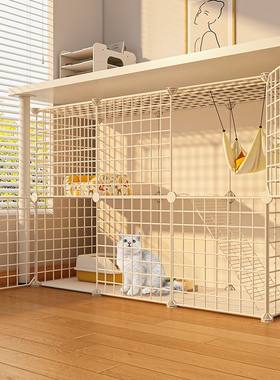 猫笼子家用室内超大自由空间猫砂盆猫窝一体猫屋特大号笼自由拼接