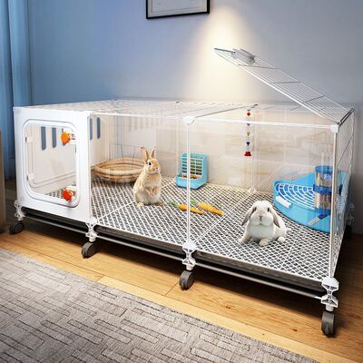 兔笼子家用大号带厕所一体