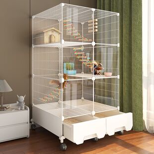 三层超大松鼠标笼龙猫笼子蜜袋鼯花枝鼠大号蜜袋鼯别墅飞鼠魔王笼