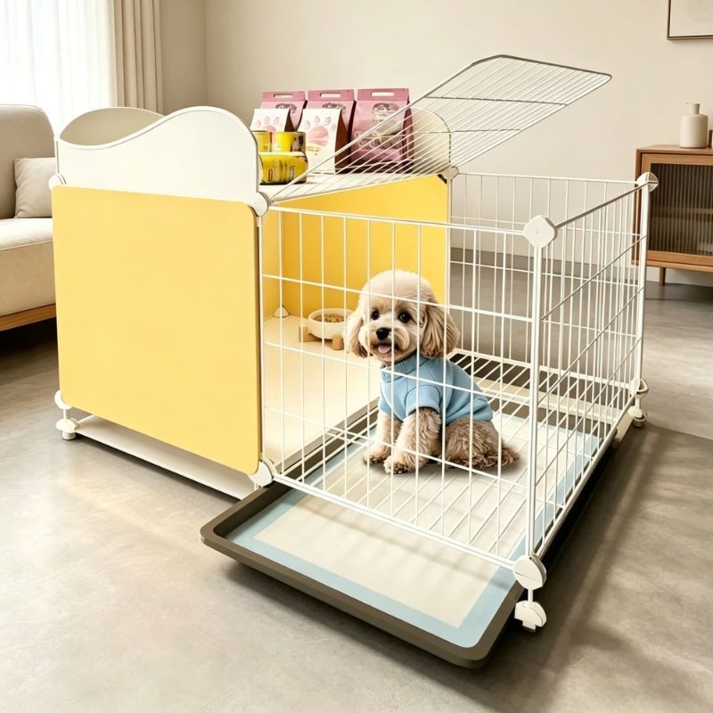 幼犬狗笼子小型犬狗窝一室一厅