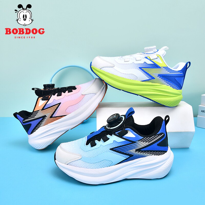 巴布豆儿童网面运动鞋2026春夏季网面男童旅游鞋女孩休闲鞋透气