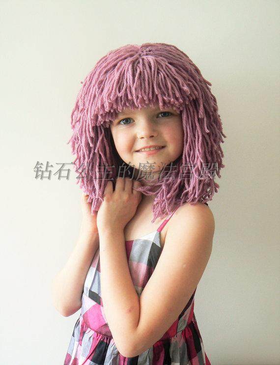 纯手工女秋冬毛线针织大小帽子