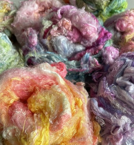 自由鸟羊毛毡蚕丝纱丽材料纤维