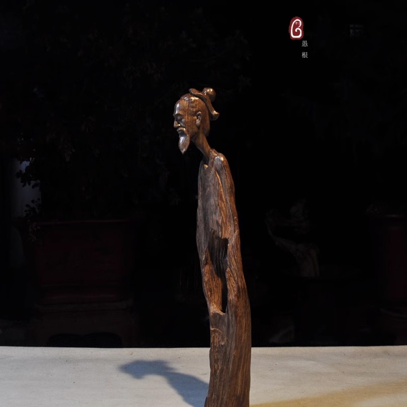古代人物雕塑书房摆件收藏品雕刻