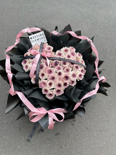 浙江横店鲜花速递 52朵网红乌梅子酱同城配送花束 小众特殊玫瑰