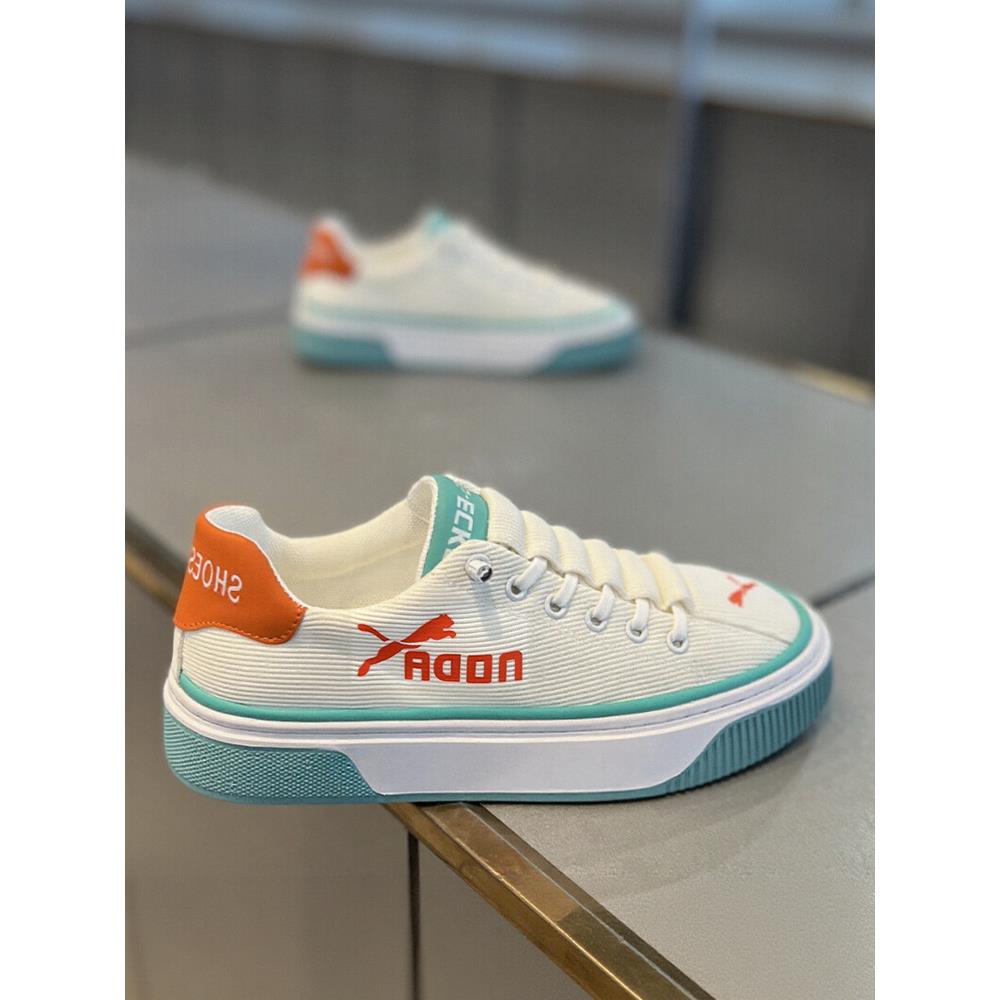 男鞋夏季2025新款透气布面一脚蹬厚底板鞋百搭舒适潮流运动休闲鞋