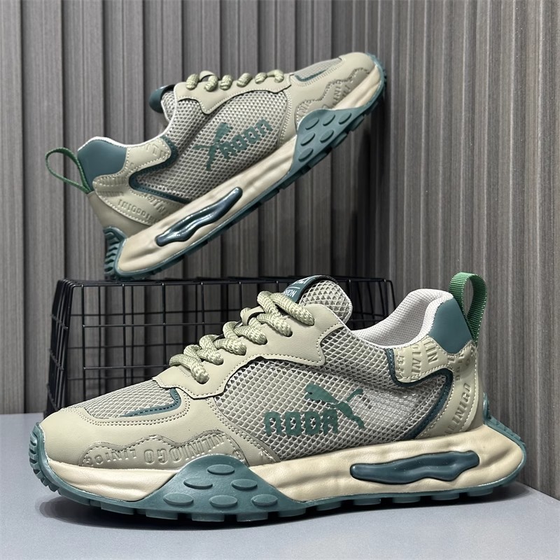 网面时尚休闲鞋软底低帮阿甘鞋