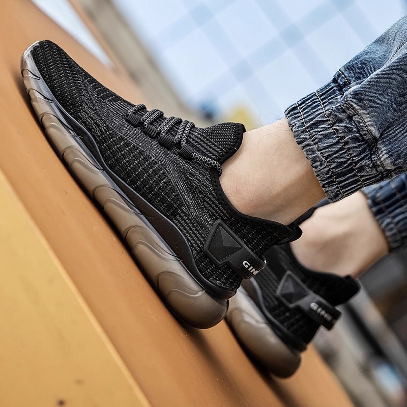 夏网面休闲百搭厚底防滑椰子潮鞋