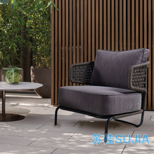 Đồ gỗ ngoài trời mây ghế sofa kết hợp thiết kế sáng tạo mây giải trí ghế duy nhất sân phòng khách mây đồ nội thất bàn ghế để ban công