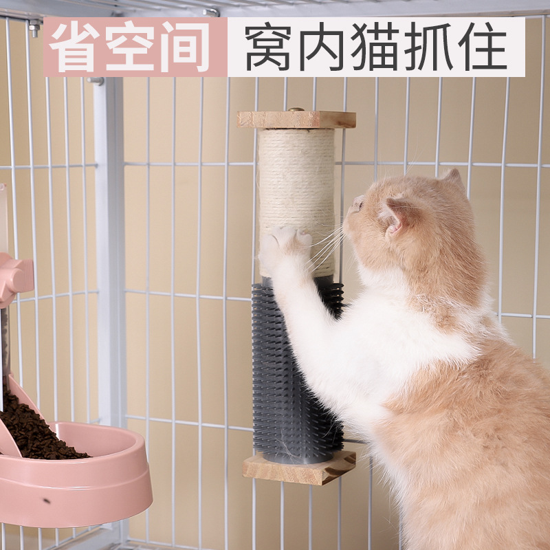 猫爬架剑麻蹭痒猫树抓柱耐磨通天窝小户型不占地子猫咪玩具板一体