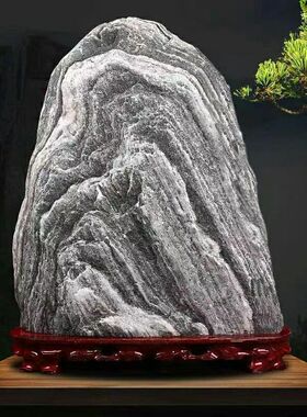 国风泰山石敢当天然原石摆件